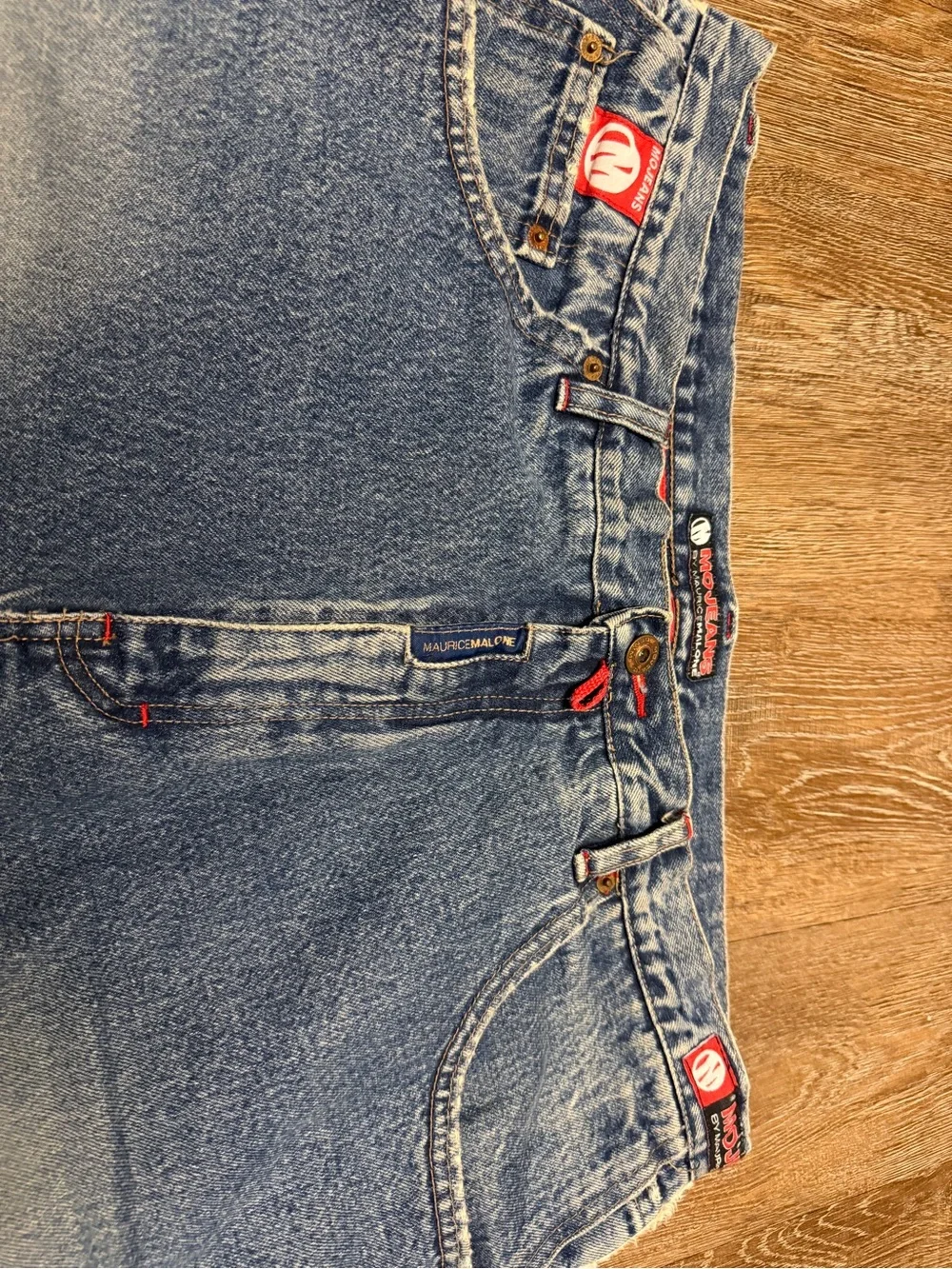 MoJeans Maurice Malone Blue Distressed Side-Trim Jeans